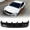 Black Universal Car Rear Bumper Shark Fin Spoiler Diffuser