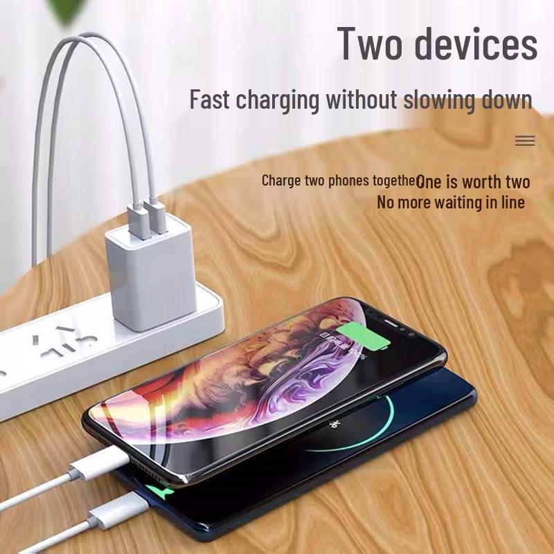 Быстрое зарядное устройство 5V2A с двумя USB, сертифицировано 3C