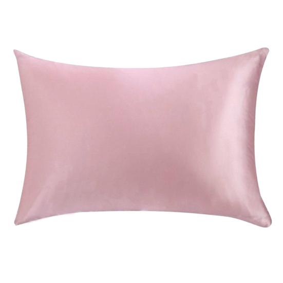 Pillowcase Pillow Cushion Cover with Zipper Solid Color Friendly To Skin Wear Resistant Washable Easy-care Faux Silk Cushion Case Pillowslip
