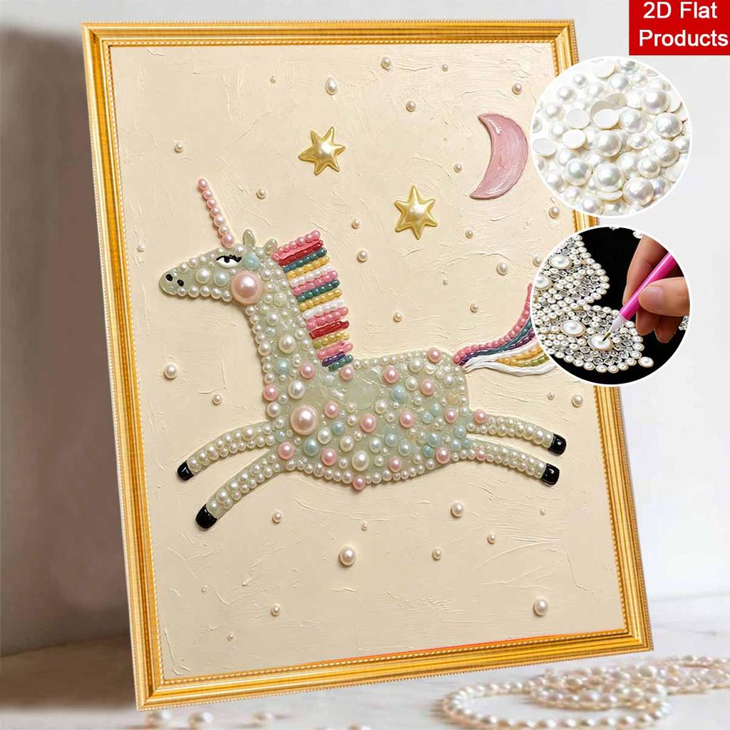 DIY Unicorn Diamond Painting Kit for Adults and Beginners. Sparkling Diamond Art. Handmade Home Wall Decor and Gifts