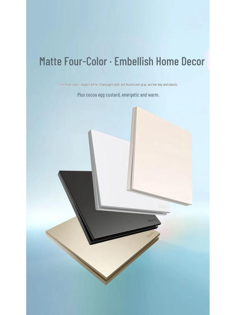 Simon i6Air Ultra-Thin Five-Hole 86 Type Switch and Socket for Home Decor