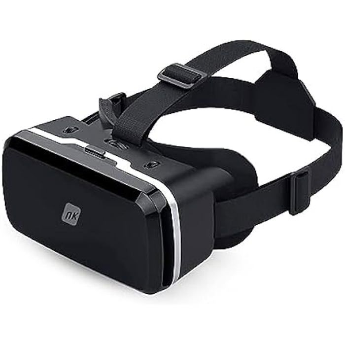 Casque de réalité virtuelle - nk - compatible iphone & android - vision 360° - réglage pupillaire - noir