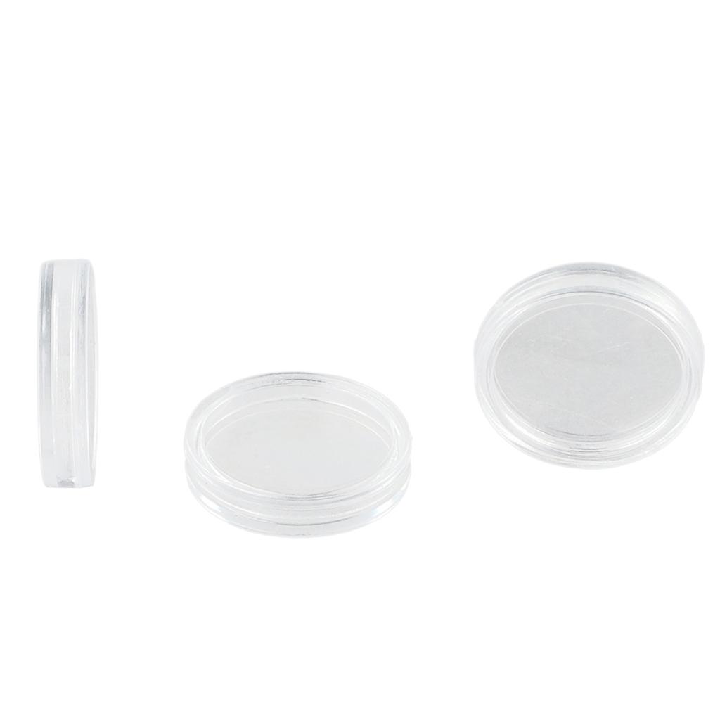 Coin Holders Reusable Protect 100pcs Display Capsules Case Transparent