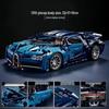 Киберпанк Черный Концепт V12 Спортивный Автомобиль Строительные Блоки: Детская игрушка на дистанционном управлении