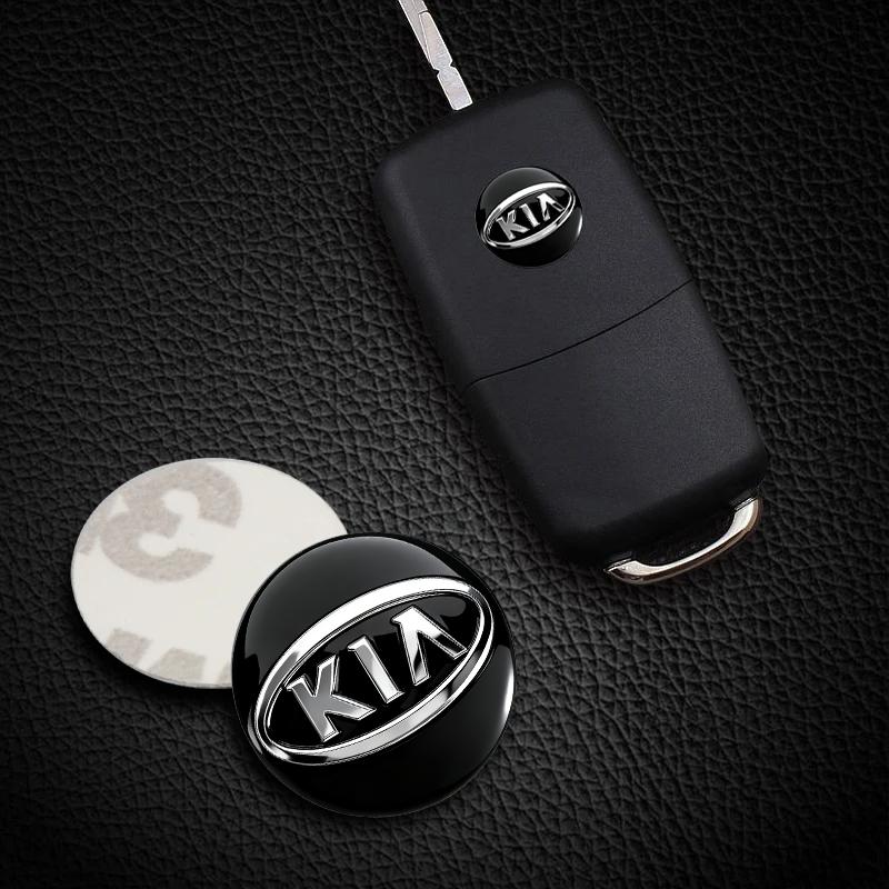 AANB1 Car Remote Key Emblem Sticker Aluminum Keys Decoration Decal For KIA K9 Sportage Niro K5 Carnival EV6 EV9 EV3 K8 Stinger Forte