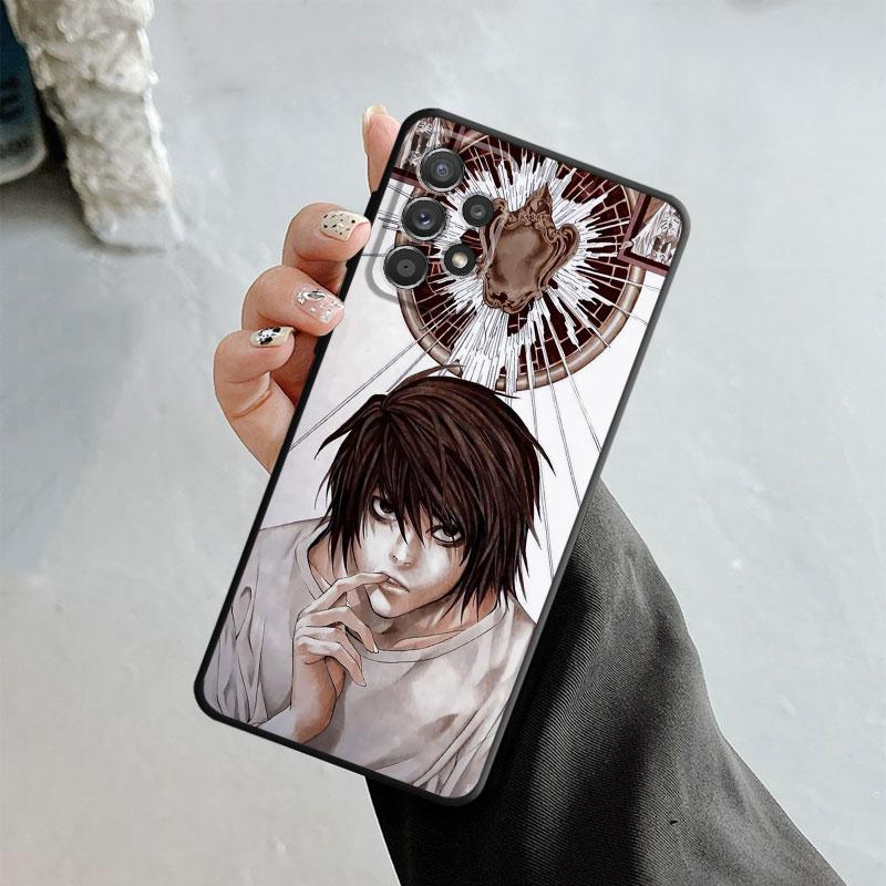 Чехол с рисунком аниме Death Note L Light для Samsung Galaxy A14 A73 A53 A71 A51 A31 A33 A22 A12 A21s A13 A32 A52s A72 A52 A23