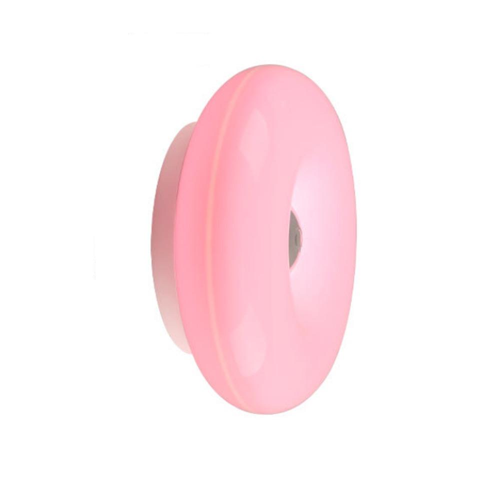 Декоративный светильник Пластиковая настенная лампа-пончик USB-вилка Энергосберегающая лампа с сенсорным выключателем Диммируемый современный светодиодный рассеянный свет Спальня