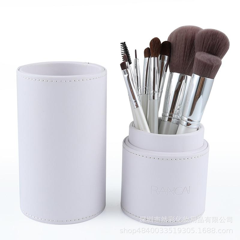 New RANCAI 10 makeup brushes set Cylinder set Brush full set Beauty tools Beginner pony hair