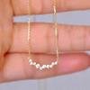 Simple Stylish Women's Pendant Necklace with Dazzling Small Cubic Zirconia Daily Wear Statement Jewelry Hot