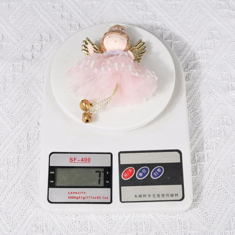 Festival Cloth Angel Hanging Doll Decoration Soft Edges Easy Install Holiday Wedding Birthday Party Decorative Accent