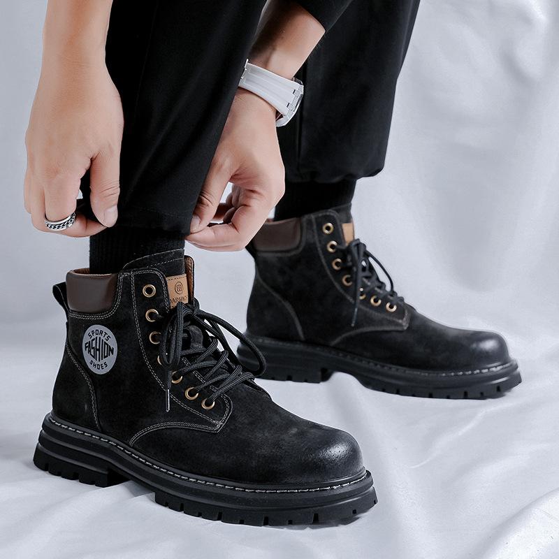 Ботинки Martin мужские осенние новые британские ветроподъемные не волновые оснастки ревеневые ботинки для спорта на открытом воздухе альпинистские ботинки 6516-R