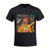 Existlong Funkadelic Cosmic Slop Мужские футболки Дизайн Круглый вырез Черный