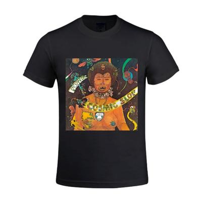 Existlong Funkadelic Cosmic Slop Мужские футболки Дизайн Круглый вырез Черный