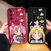 Мультяшный чехол-кейс S-Sailors Moon для Samsung Galaxy A56 A73 A22 A21s A25 A26 A35 A52 A54 A24 A32 A55 A36