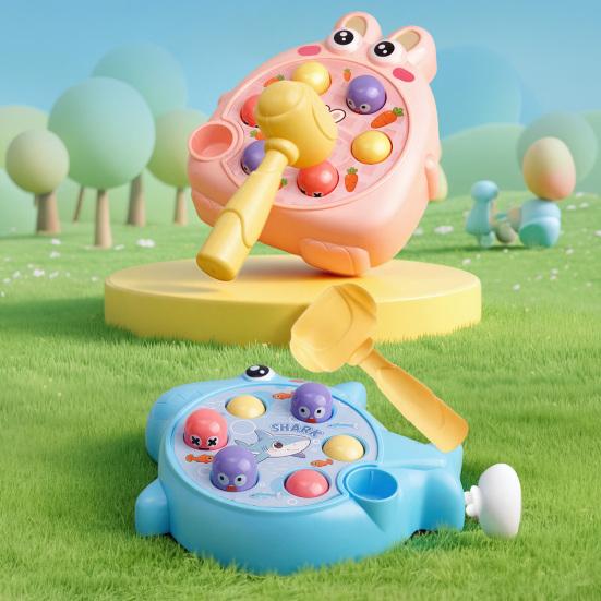Детская игра «Крот» с молоточком Мультяшная акула Кролик Игровая приставка с кнопками Игрушка с кнопками для малышей Мальчики Девочки Образовательная игрушка с кнопками