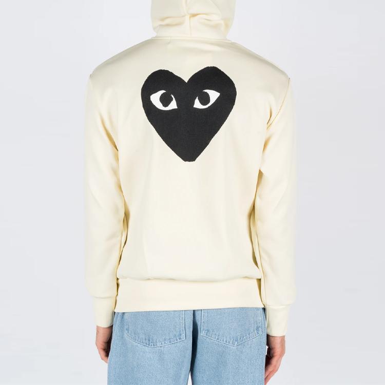 Comme Des Garcons Play Худи на молнии с большим черным сердцем AZ-T254-051-3