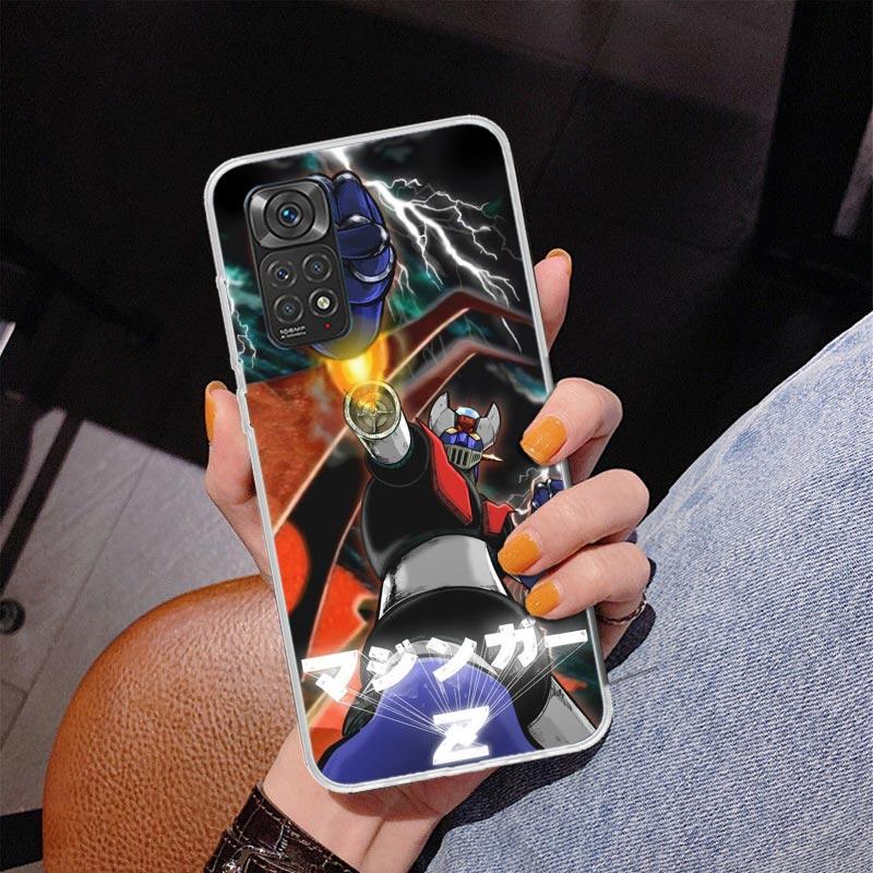 Manga Mazinger Z Anime Phone Case For Xiaomi Redmi Note 15 14 13 12S 12 11 Pro Plus 14S 11S 11E 10 10S 11T 5G Personalized Cover