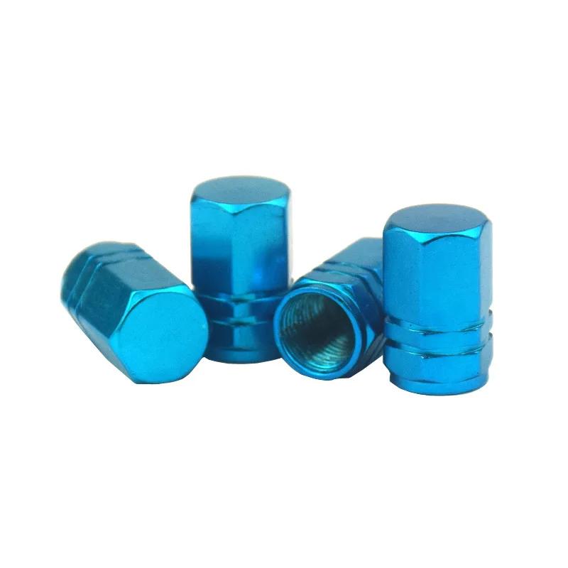 4Pcs Aluminum Alloy Car Wheel Tire Valve Caps Tyre Covers Air Valve Tire Rim Stem Dust-Proof Covers Motorcycles Auto Accessories