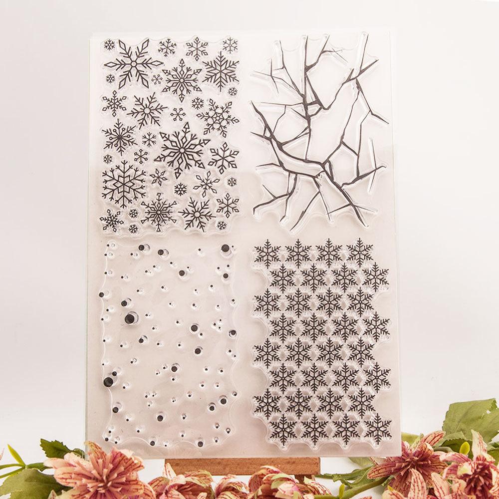 Christmas Home Transparent Silicone Clear Stamps DIY Scrapbooking Album Paper Card Flower Animals Greeting Word Letter