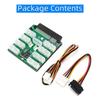 16-Way 6-Pin Power Distribution Board with Voltage Display and 18+12-Pin Server Power Supply Adapter