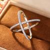 Cross simple minimalist Korean version ring women ins cold wind commuter accessories TikTok hot
