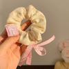 Lace Edge Hair Band, Premium Sense, Large Large Intestine Ring, Hair Tie, Headband, Women'S Summer Hair Rope, Hair Accessories, Bow.