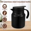1000 ML Thermal Pot Large Capacity Insulated Water Pitcher 316 Stainless Steel Thermal Coffee Carafe with Detachable Tea Pots