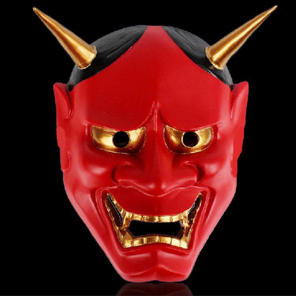 Винтажная японская буддийская злая маска Oni Noh Hannya, костюм на Хэллоуин, маска ужаса