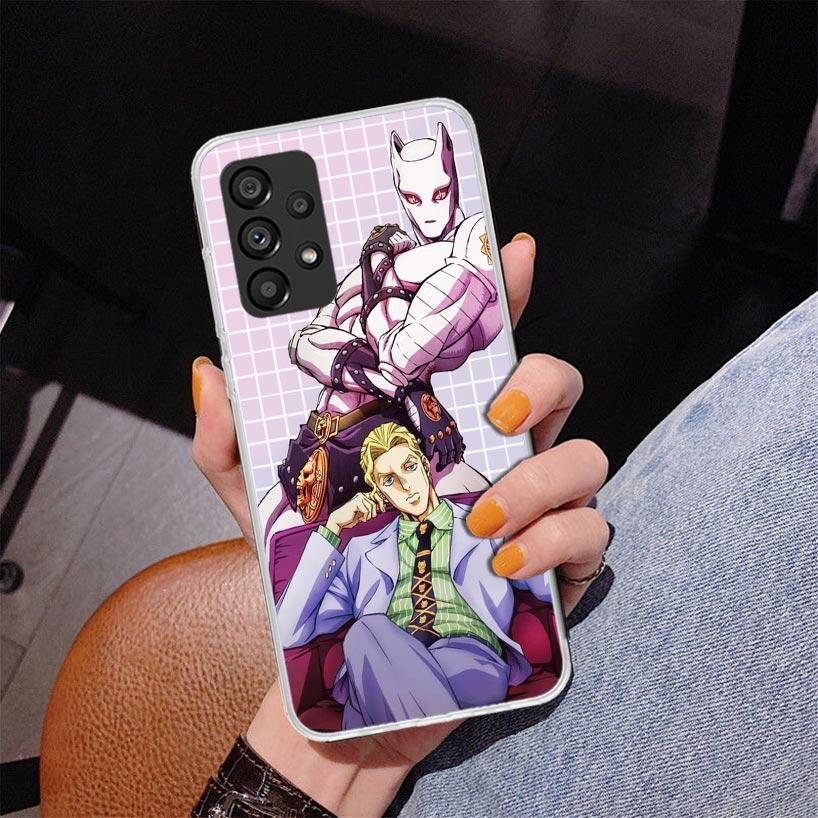Anime JoJo Killer Queen Phnoe Case for Samsung Galaxy A17 A37 A57 A16 A26 A36 A56 A15 A14 A13 A55 A54 A53 A35 A34 A33 A25 A24 A2