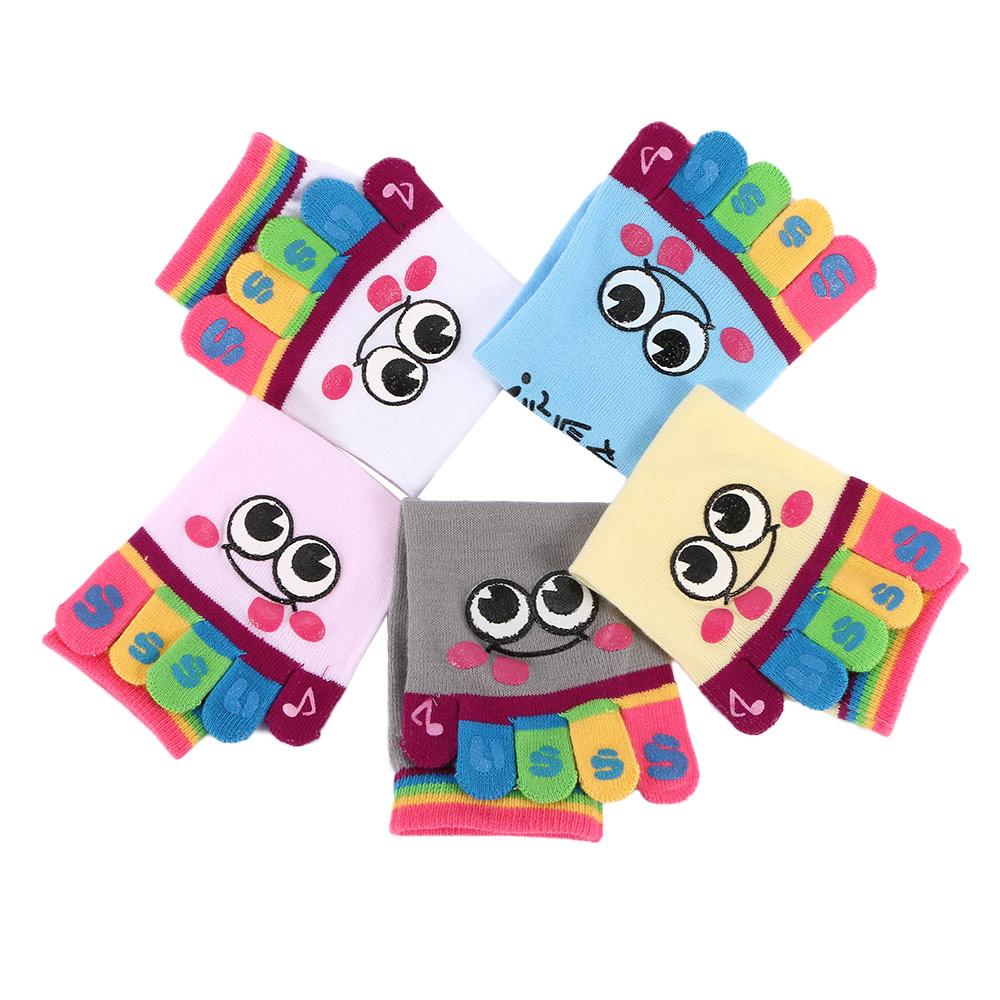 Women Female Cotton Women's Weight Cute Five Toe Socks Performance 1 Pair Micro
