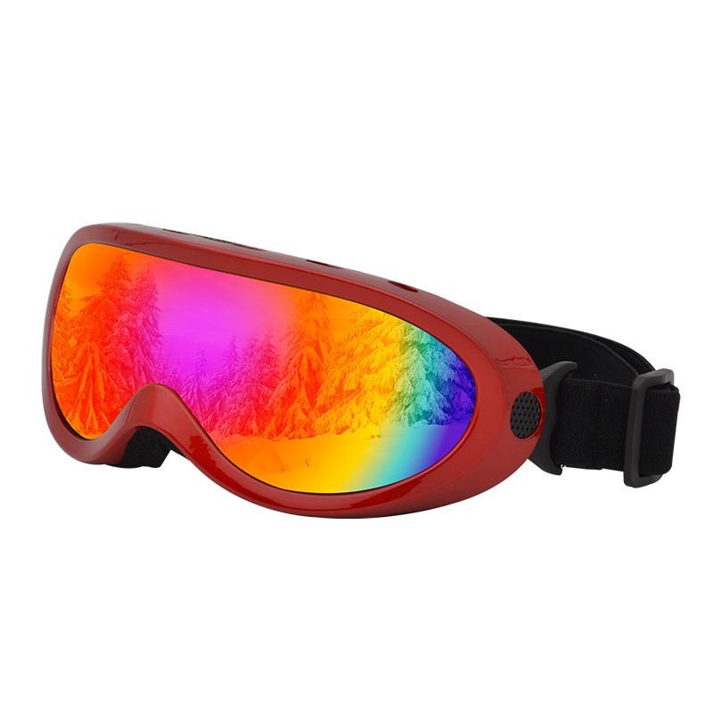 Single Layer Ski Goggles Adults Kids Windproof Snow Sports Eyewear Unisex Protective Glasses
