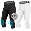 Basketball Base Layer Knee Pads Cropped Pants Tight Training Fitness Running Football Soccer Sports 3/4 Skinny Bottoms Anti-collision Anti-fall