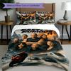 3pcs Duvet Cover Set (1*Duvet Cover + 2*Pillowcase, Without Core), Fast & Furious Print Bedding Set, Bedroom Decor, All‑Season, Birthday Gift