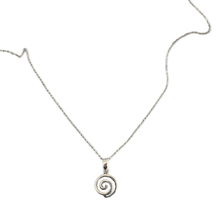 Простое спиральное ожерелье-подвеска Прочные украшения из нержавеющей стали Удобное ношение днем и ночью для любителей моды