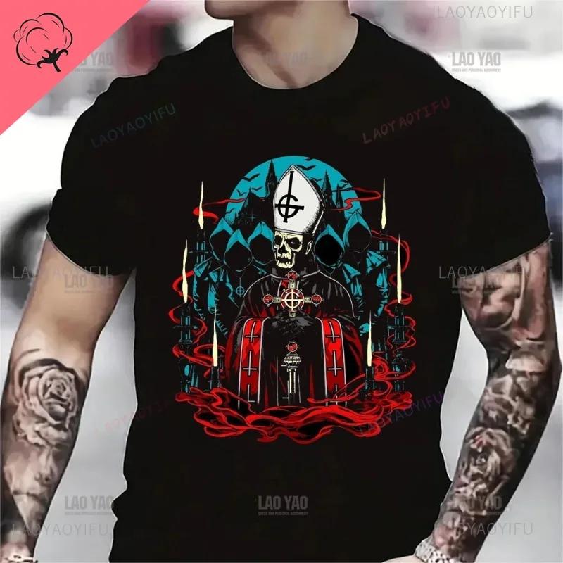Funny Ghost BC Heavy Rock Band T-Shirts for Men Women O Neck Summer Casual Cotton Short Sleeve Tees Fashion Streetwear Men Tops