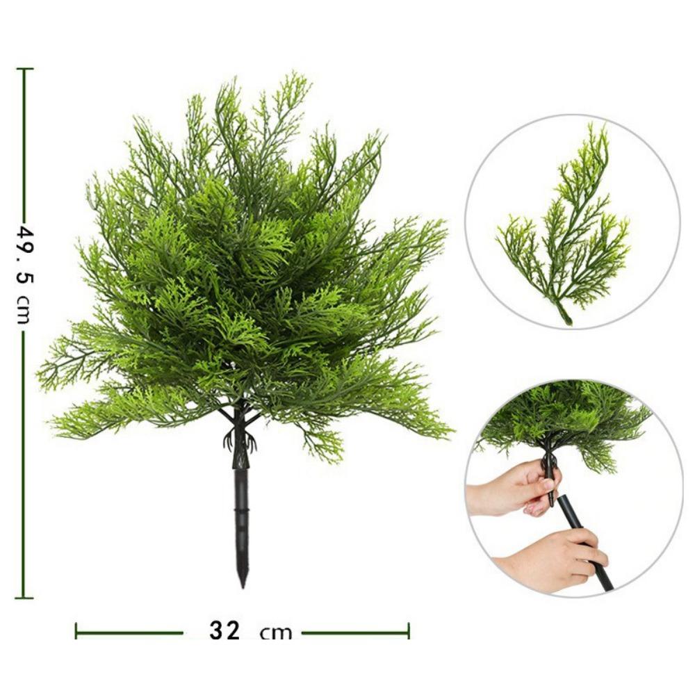 Green Mini Christmas Tree Photo Props Simulated Pine Ground Stakes  Patio Ornament