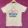 Добро пожаловать в Страну Busch Light Винтажный стиль Бежевая футболка