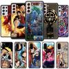 Anime One Piece Cartoon Coque for Samsung Galaxy S20 FE S21 S10 Note 20 Ultra S9 Plus S8 10 Lite S10e 9 Black Phone Case Cover