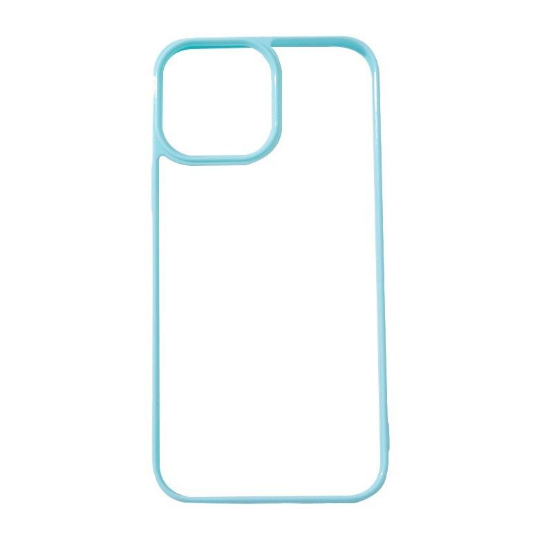 Рифленый чехол для телефона подходит для 16 смоляного кремового геля, специальная прозрачная оболочка Apple 15, цветной край, два в одном 8