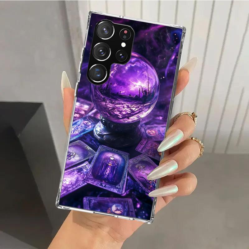 Чехол для телефона с картой Таро "Ведьма" для Samsung Galaxy S26 S24 S23 Ultra S25 Edge S22 S21 Plus S20 FE + Мягкий чехол с принтом Funda Galaxy S2