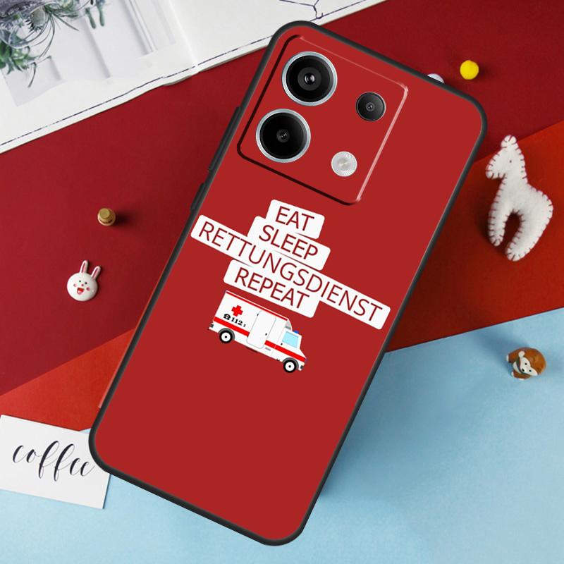 Ambulance EMS EMT Paramedic Case For Xiaomi Redmi Note 14 13 Pro 12 11 10 15 Pro Plus Redmi 15 10C 12C 13C 14C 15C Cover