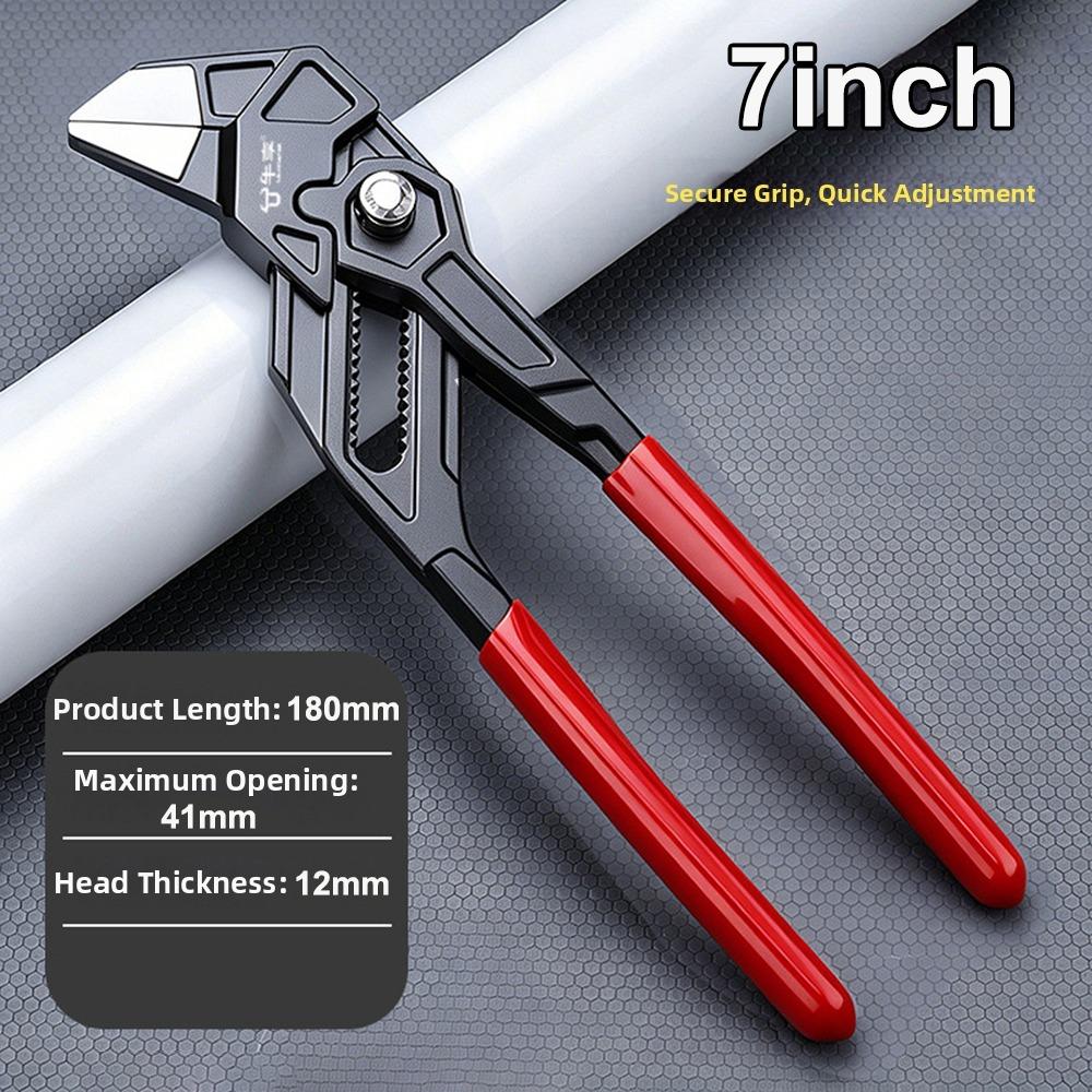Self Locking Adjustable Pipe Wrench Manual Clamping Pipe Repair Pliers  Pipe Repair