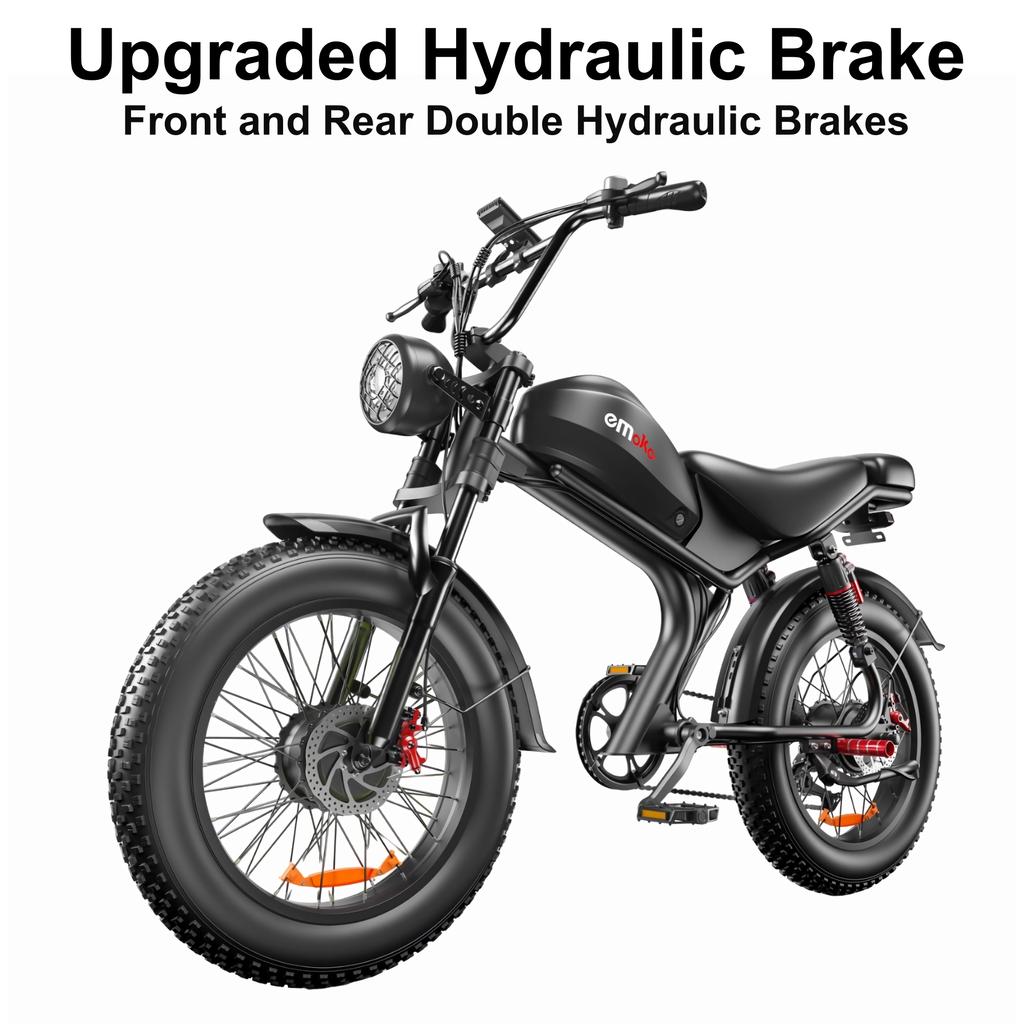 EMOKO C93 2000 Вт двухмоторный 48 В 23 Ач литиевая батарея взрослый Электрический велосипед 20-дюймовые толстые шины горный внедорожный Электровелосипед