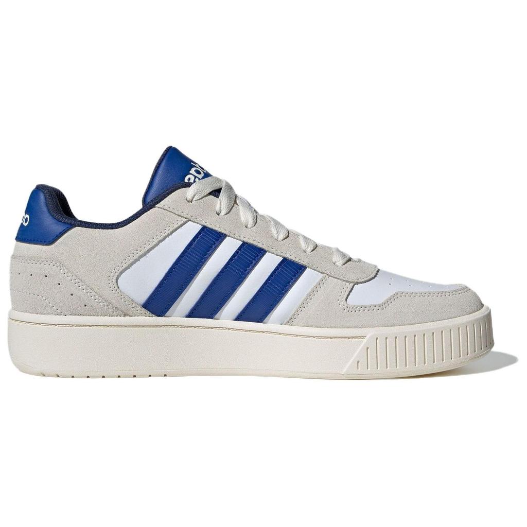 Adidas Neo D-Pad Classic Comfortable Durable Breathable Low-Top Skate Shoes Unisex Sneakers White Blue JH8811