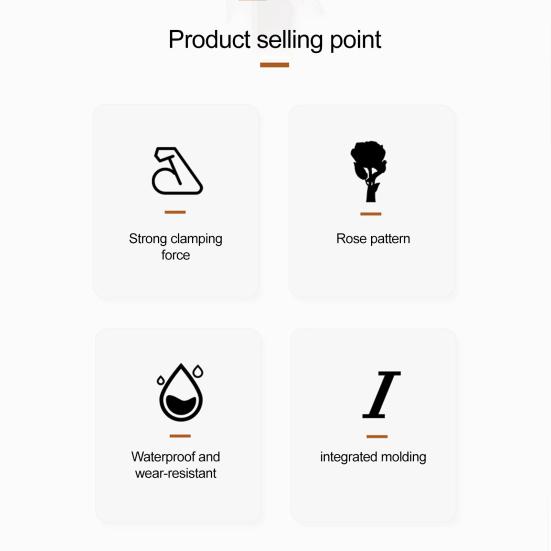 Зажим для скатерти из нержавеющей стали Роза Нескользящий для помещений и улицы Свадебная вечеринка Пикник Кемпинг Держатель скатерти Фиксирующий зажим