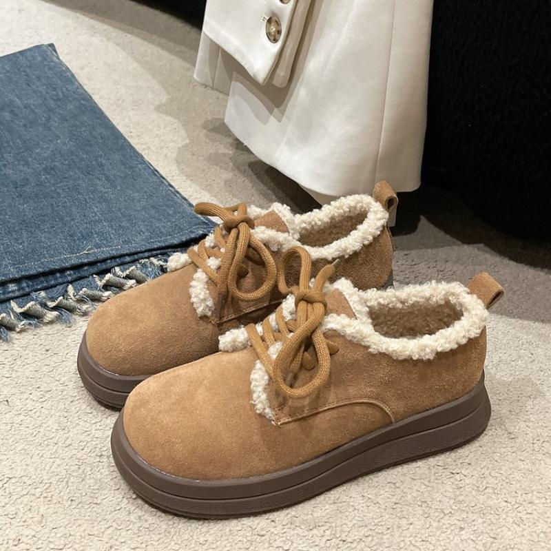 Women's Shoes Snow Boots 2024 New Lightweight Winter Plush, Thickened Warm Waterproof and Anti Slip Thick Soled Cotton Shoes