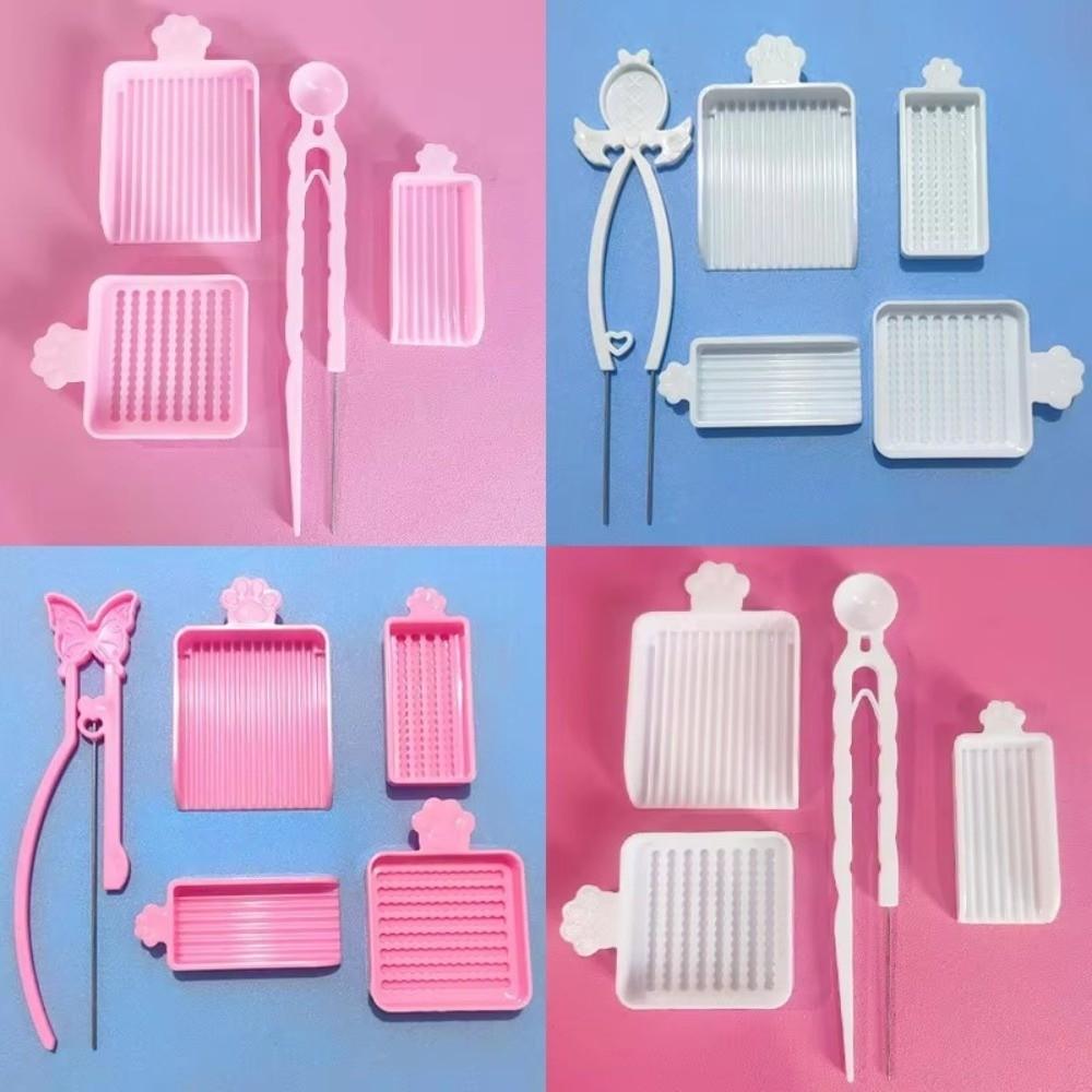 3/4/5Pcs/Set DIY Handmade Fuse Bead Single Needle Tweezer Beading Tool Kit  Bean Making