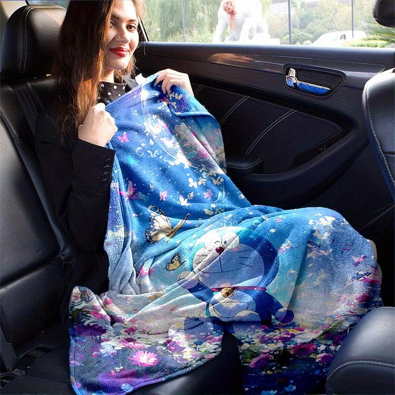 1pc, Doraemon Home Blanket, Soft Flannel Throw for Couch, Bed, Travel, Camping, Car, Beach, Office Nap, Perfect Gift for FriendsB094