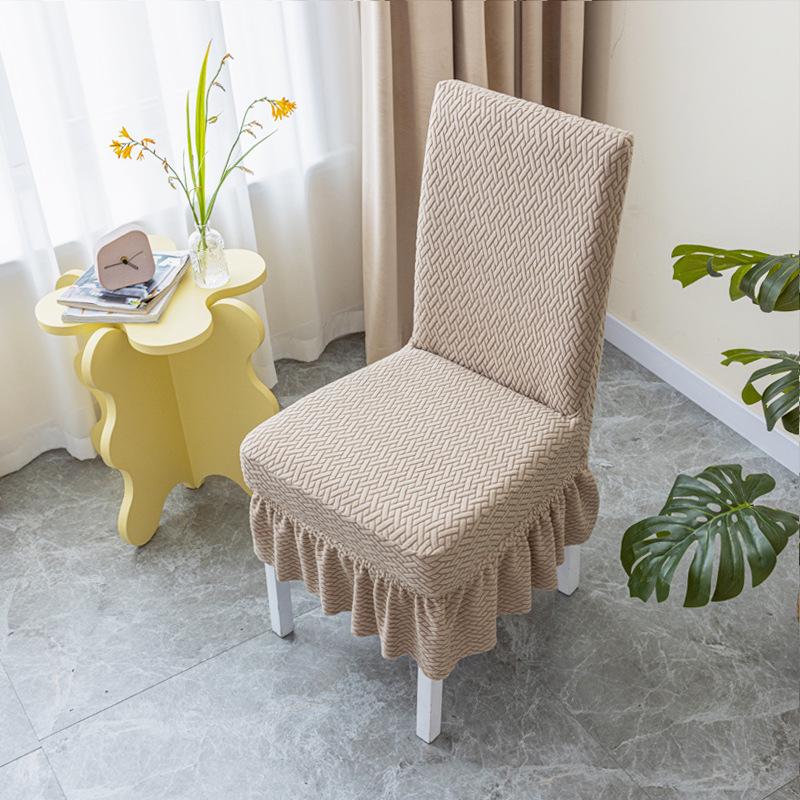 Эластичный утолщенный универсальный комплект чехлов для стульев и табуретов для обеденного стола