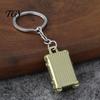 Replica Suitcase Keyring Mini Keychain, Metal Luggage Bag Charm with Rolling Lightweight Decoration Wheels, Travel Themed Backpack Accessories,